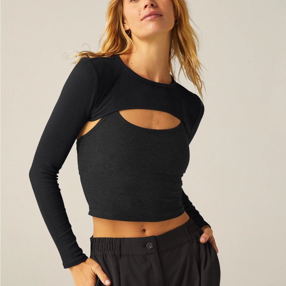 JoyLab Open Front Shrug